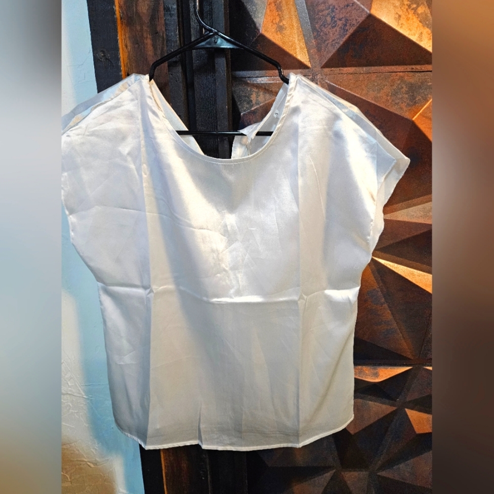 Women's Satin White Top